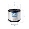Воздушный фильтр UFI 27.E50.00
