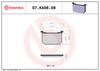 BREMBO Brake Pad Set, disc brake 07KA0608