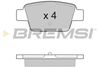 Комплект тормозных колодок, дисковый тормоз BREMSI BP2947 (23714, SPA947)