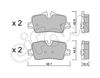 Комплект тормозных колодок, дисковый тормоз CIFAM 822-1264-0 (21421, 21422)