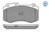 Meyle Brake Pad Set, disc brake 025 249 7618