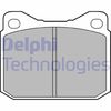 Комплект тормозных колодок, дисковый тормоз DELPHI LP117