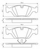 комплект спирачно феродо, дискови спирачки