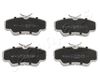 Комплект тормозных колодок, дисковый тормоз JAPANPARTS PA-0409AF