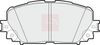 APEC Brake Pad Set, disc brake PAD1572