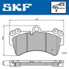 Комплект тормозных колодок, дисковый тормоз SKF VKBP 80370 (23693)
