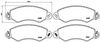 BREMBO Brake Pad Set, disc brake P B1 002