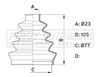 First Line FCB1001 Bellow, drive shaft