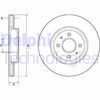 Тормозной диск DELPHI BG4743C