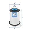 Топливный фильтр UFI 26.033.00