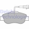 Комплект гальмівних колодок, дискове гальмо DELPHI LP2014