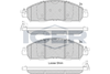 Комплект тормозных колодок, дисковый тормоз ICER 182249 (22439, 22440, D1911-9141)