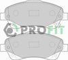 Комплект тормозных колодок, дисковый тормоз PROFIT 5000-1648
