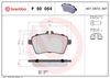 Комплект тормозных колодок, дисковый тормоз BREMBO P 50 054 (24077)