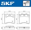комплект спирачно феродо, дискови спирачки