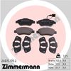 Набір гальмівних колодок, дискове гальмо ZIMMERMANN 24072.175.2 (24072)