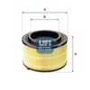 Повітряний фільтр UFI 27.B74.00