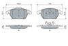BOSCH Brake Pad Set, disc brake 0 986 424 825