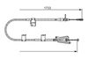 Bosch Cable Pull, parking brake 1 987 482 730 (1987482730)