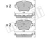 Комплект тормозных колодок, дисковый тормоз METELLI 22-1037-0 (22217, 25618, 25617, 22216, D1892)