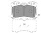 Комплект тормозных колодок, дисковый тормоз KAVO PARTS KBP-9150