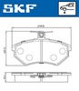 комплект спирачно феродо, дискови спирачки