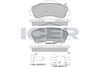 Комплект тормозных колодок, дисковый тормоз ICER 182131-067 (25250, 25251, D2123-9359)