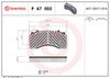 BREMBO Brake Pad Set, disc brake P A7 002