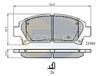 Комплект тормозных колодок, дисковый тормоз COMLINE CBP3713 (21961)