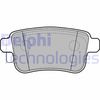 Комплект гальмівних колодок, дискове гальмо DELPHI LP2126