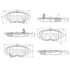 Комплект гальмівних колодок, дискове гальмо NIPPARTS N3613027