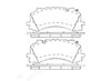 Комплект гальмівних колодок, дискове гальмо BREMBO P 85 170 (25909, 25908, D1952 9178)