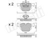 Bremsbelagsatz, Scheibenbremse