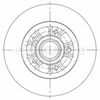Borg & Beck brake disc single - BBD6117S