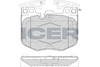 Комплект гальмівних колодок, дискове гальмо ICER 182280 (22425, D1867-9097)