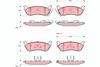 Комплект тормозных колодок, дисковый тормоз TRW GDB1379 (23189, 23190, 23191, 23192)