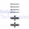 Комплектуючі, колодки дискового гальма DELPHI LX0093