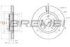 Гальмівний диск BREMSI CD8466V (DBC466V)