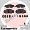 Комплект гальмівних колодок, дискове гальмо ZIMMERMANN 22769.190.2 (22769, 22769 193 1 4, D2074-9305)