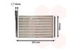 Теплообмінник, опалення салону VAN WEZEL 58006061