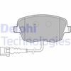 Комплект гальмівних колодок, дискове гальмо DELPHI LP1754