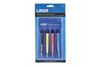 Laser Tools Abrasive Pen Brush Set 4pc