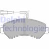 Комплект гальмівних колодок, дискове гальмо DELPHI LP1993