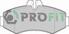 Комплект гальмівних колодок, дискове гальмо PROFIT 5000-1304