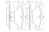 комплект спирачно феродо, дискови спирачки
