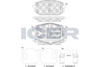 Комплект гальмівних колодок, дискове гальмо ICER 182473 (26731, 26732, 26733)