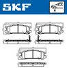 Комплект гальмівних колодок, дискові гальма SKF VKBP 80457 (21142)