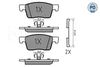 Meyle Brake Pad Set, disc brake 025 223 4519/PD