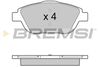 Комплект тормозных колодок, дисковый тормоз BREMSI BP3428 (24883, SPB428)