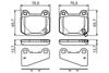 Комплект гальмівних колодок, дискове гальмо BOSCH 0 986 494 229 (BP1164, E9 90R-02A1081/0782, 20323)